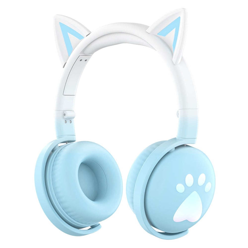 KE28 Cute Cat Ear Kids Wireless Bluetooth Stereo Music Headphone Children Head-mounted Headset with RGB LED Light KE28 Cute Cat Ear Kids Wireless Bluetooth Stereo Music Headphone Children Head-mounted Headset with RGB LED Light